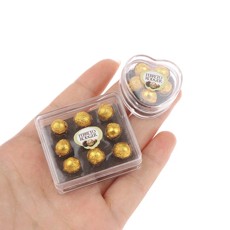 1:12 Dollhouse miniture Chocolate Gift box Model Food Toy Kitchen Accessories Oasis Select
