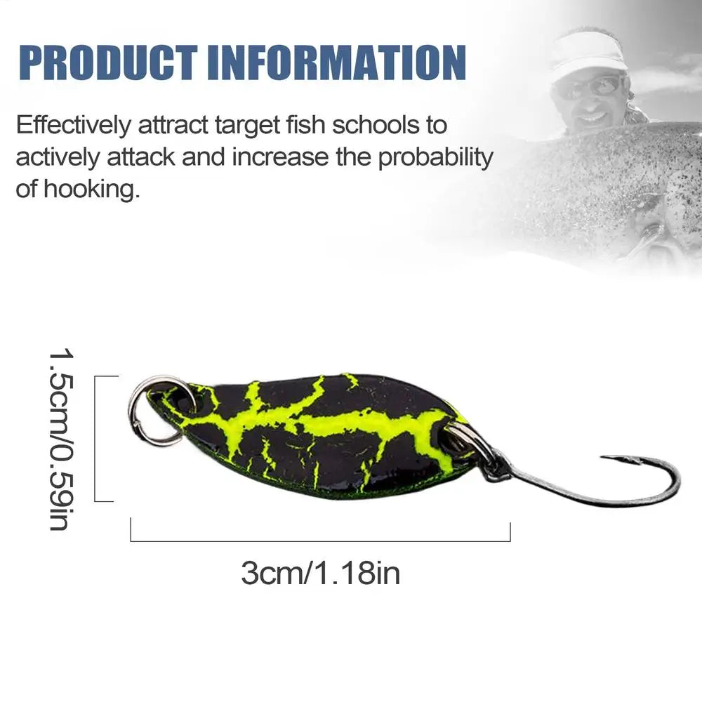Bass Fishing Lures Sequin Saltwater Fishing Lures Stainless Jig Tackle Bait With Sequins Metal horsemouth sequin artificial bait Oasis Select Green
