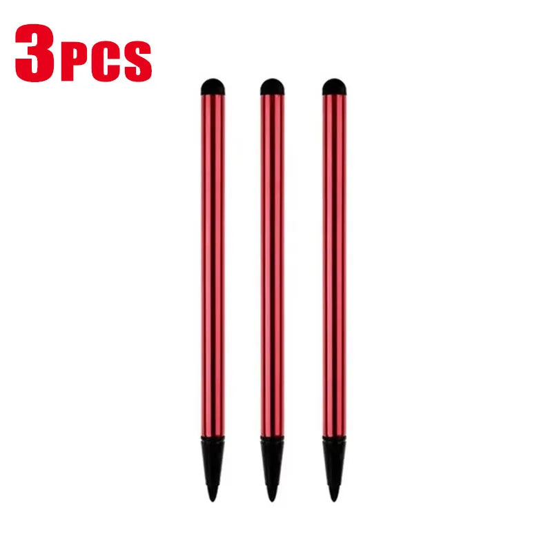 1-6pcs Universal Dual Use Screen Pen For Ipad Stylus For Lenovo Android Tablet Phone Stylus For Xiaomi For Samsung Capacitance P Oasis Select Red 3pcs