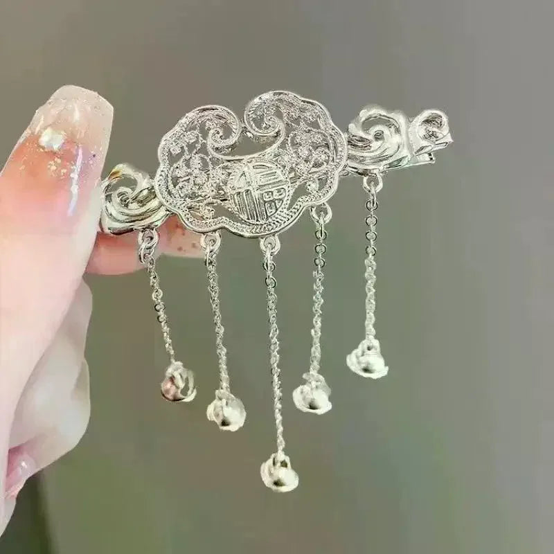 Tassel Bell Hair Clip – Vintage Chinese Style Hairpin Women Decorative Hair Clip Oasis Select