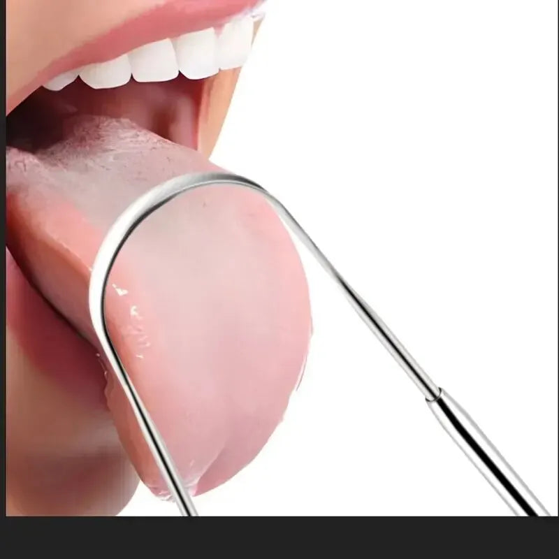 U Shape Tongue Scraper Oral Care Tools Stainless Steel Clean Mouth Clean Tongue Brush Bad Breath Tongue Tongue Cleaner Oasis Select