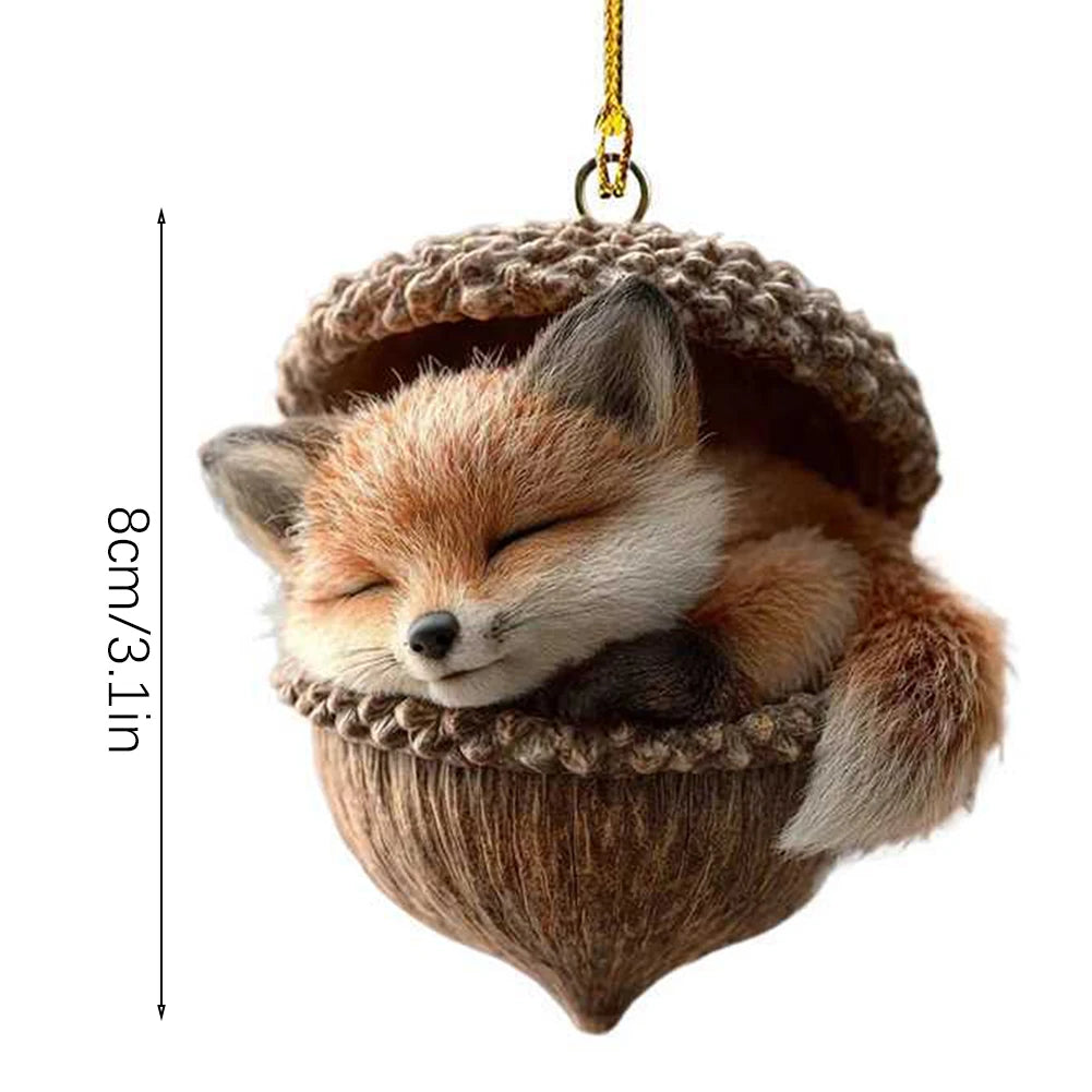 Acrylic 2D Animal Christmas Ornaments | Tree Pendants