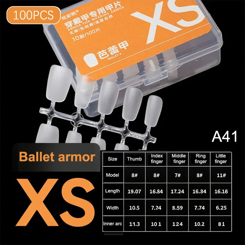 100pcs Press On Nail Tips Full Cover Ultra-Thin False Nails Patches Gel Nails Extension System Clear Fake Nails Art Accessories Oasis Select A42