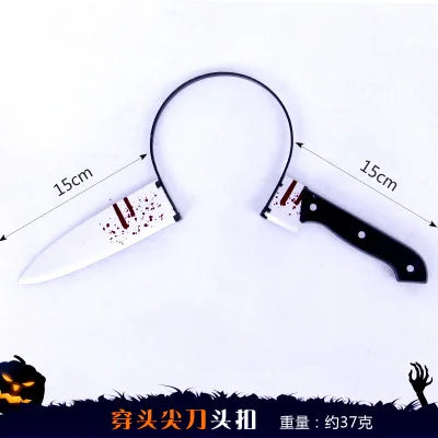 Halloween Scary Headbands for Adults, Blood Headpiece for Halloween Costumes Hair Accessories, Funny Headwear Toys Party Cosplay Oasis Select JD