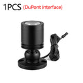 Mini 12V Spot Light 3W 360° Swivel Aluminum Small Spotlight Storage Collection Display Cabinet Decor Lighting,DuPont interface Oasis Select 1pcs Black Shell White