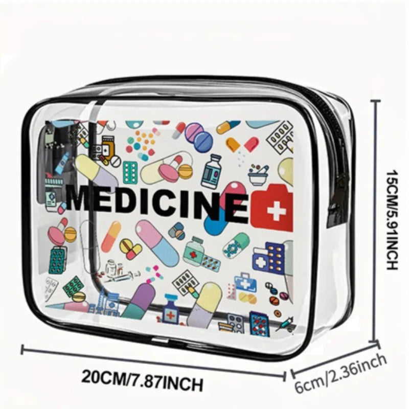 Waterproof Transparent PVC Zipper Makeup Bag Portable Travel Toiletry Storage Bag Cosmetic Organizer Case Cosmetic Bag Oasis Select