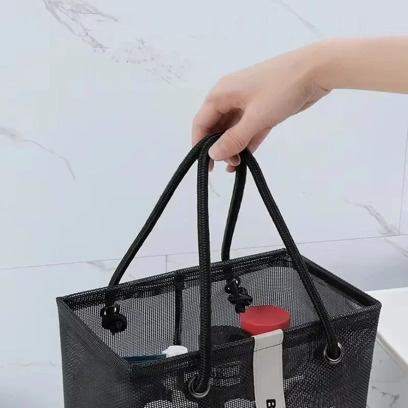 2026 New Arrival！Large Capacity Transparent Cosmetic Bag Portable Travel Shower Makeup Pouch Wash Handbag Toiletries Organizer Oasis Select