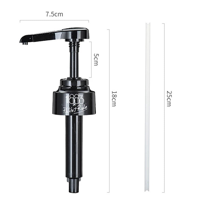1pcs Coffee Dispenser Syrup Pump Black White Liquid Dispenser For Syrup 10Ml Juice Bottle Dispenser Pump Oasis Select Black