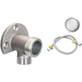 Bathroom Faucet Fixed Base Stainless Steel Wall Mount Faucet Bracket Shower Inlet Outlet Mix Water Valve Parts Oasis Select F