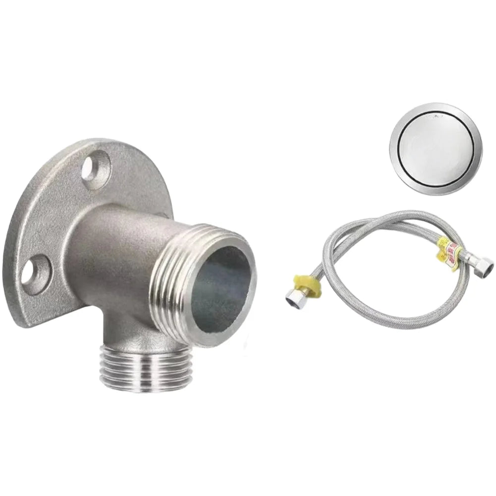 Bathroom Faucet Fixed Base Stainless Steel Wall Mount Faucet Bracket Shower Inlet Outlet Mix Water Valve Parts Oasis Select F