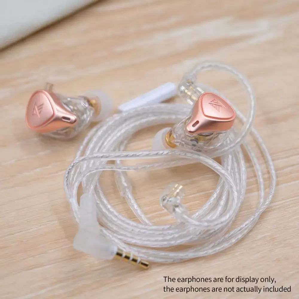 KZ Earphones Cables Silver Plated Upgrade Cable Headphones Wire 3.5MM 2PIN For KZ DQ6 ZAX ZSX ZSN PRO ZS10PRO ZAR ZVX Oasis Select