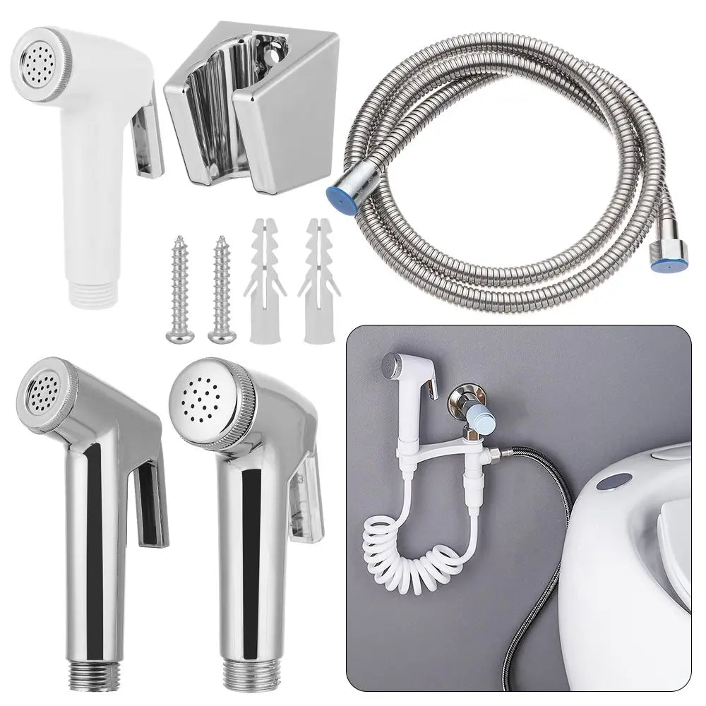 Stainless Steel Hand Bidet Faucet Handheld Toilet Bidet Sprayer Set for Bathroom Hand Sprayer Shower Head Self Cleaning Oasis Select