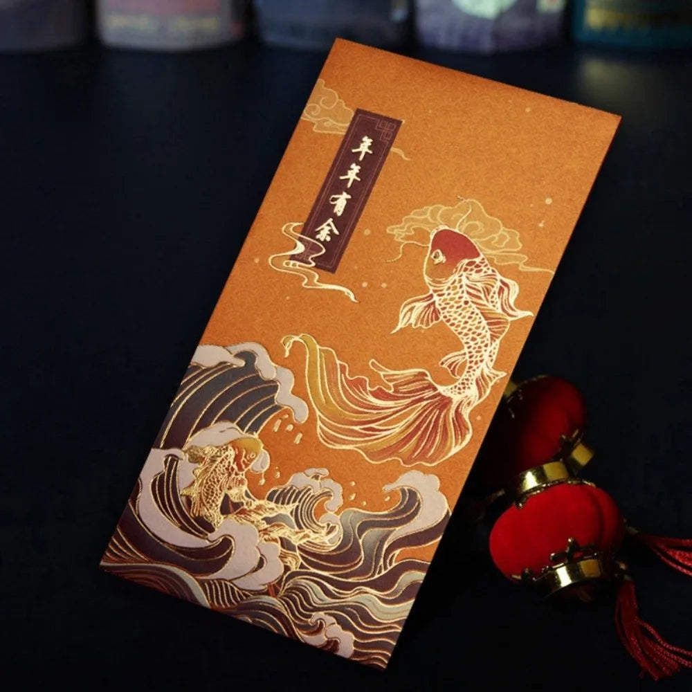 12pcs Chinese New Year Red Envelopes | Hot Stamp HongBao Gift