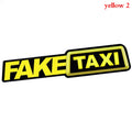 Universal FAKE TAXI Car Auto Sticker Decal Emblem Self Adhesive Vinyl For Car Funny Car Sticker Oasis Select yellow2