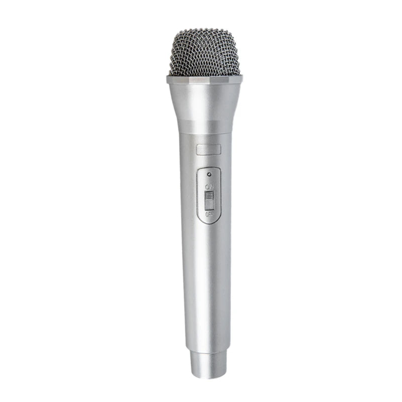 1PC Fake Prop Microphone Props Artificial Microphone Prop Kids Microphone Toy Oasis Select Silver