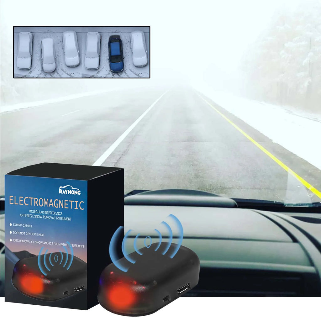 Rayhong Winter Car Solar Quick Snow Removal Tool, Quickly Melts Ice and Frost on Windows, Portable Mini De-Icer Oasis Select