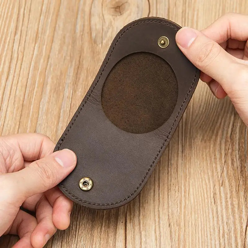 Mini Genuine Leather Coin Wallet – Hasp Purse for Women & Kids