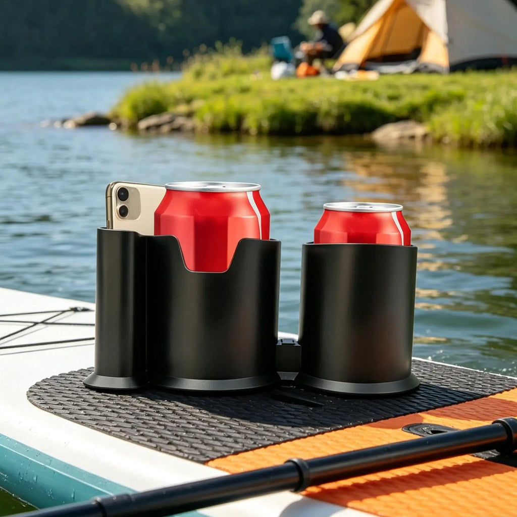 Kayak Cup Holder Universal Anti-Slip Spill-Proof Kayak Phone Drink Holder for Outdoor Surfboards Canoes SUPs Boats Fishing Water Oasis Select