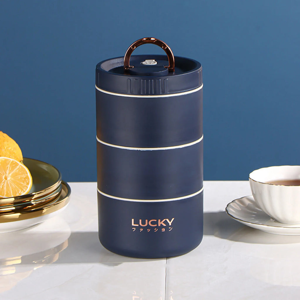 Thermal Lunch Box Bento Box Portable Insulated Lunch Container Stackable Leakproof Stainless Steel Food Container Oasis Select J