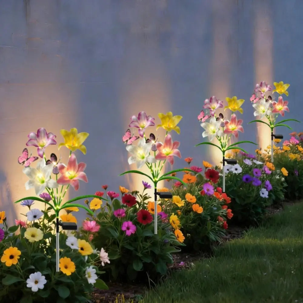 Solar Butterfly Flower Garden Stake Light – Color Changing