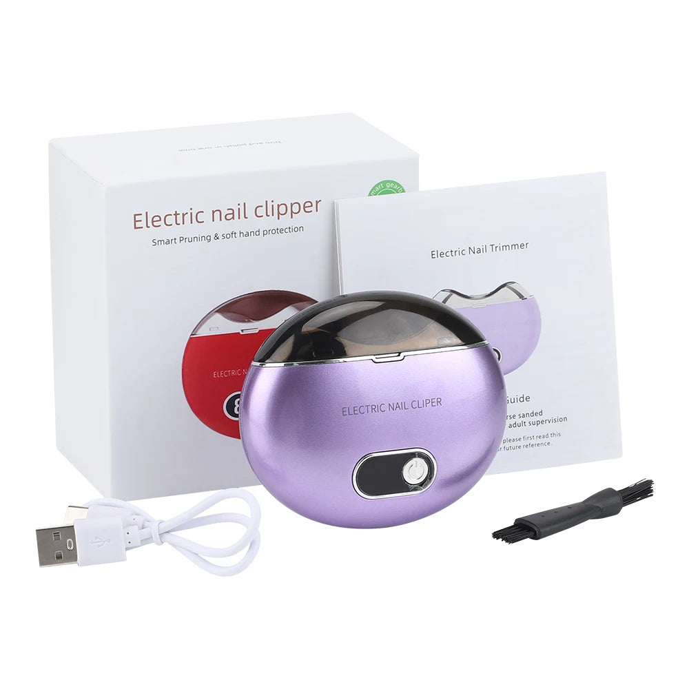 AFDEAL Electric Nail Clipper LED 2-in-1 Trimmer & Grinder