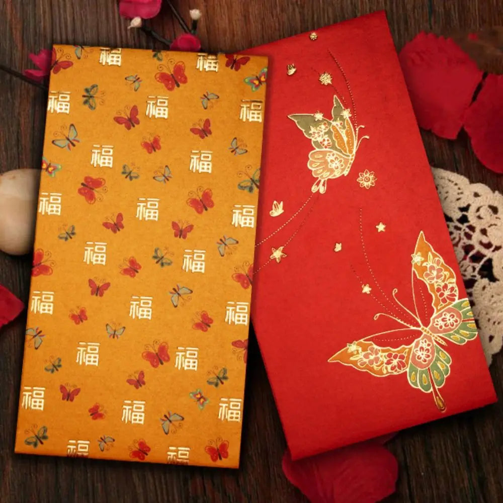 12pcs Chinese New Year Red Envelopes | Hot Stamp HongBao Gift