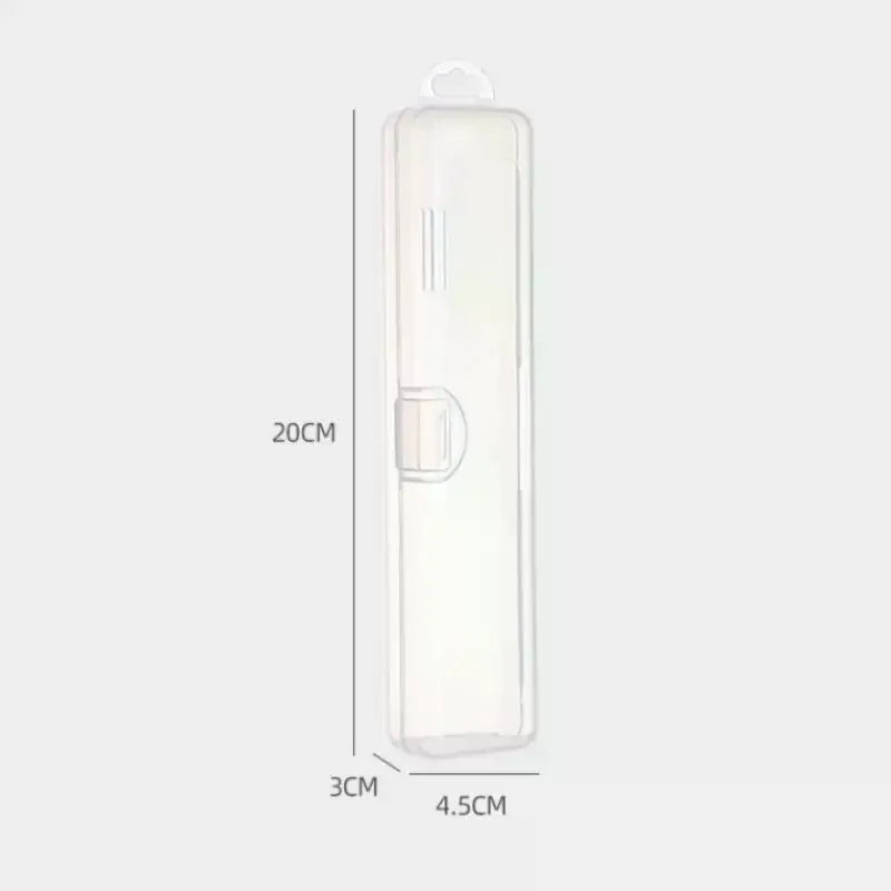 Transparent Toothbrush Box Portable Travel Organizer Case Plastic Toothpaste Holder Storage Container for Oral Hygiene Oasis Select