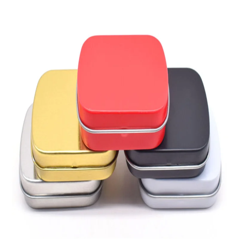 Mini Metal Hinged Tin Box with Lid, Empty Tins, Small Storage for Candy, Jewelry Collect Cases, Home Organizer Oasis Select