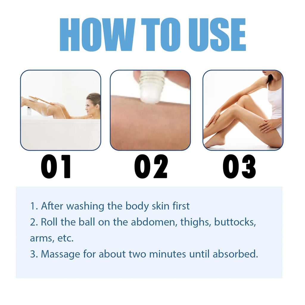 Oceaura 50ml Shaping Body Gel Roller Ball Slimming Firming Thigh Waist Fat Burning Weight Lose Body Care Body Sculpting Gel Oasis Select
