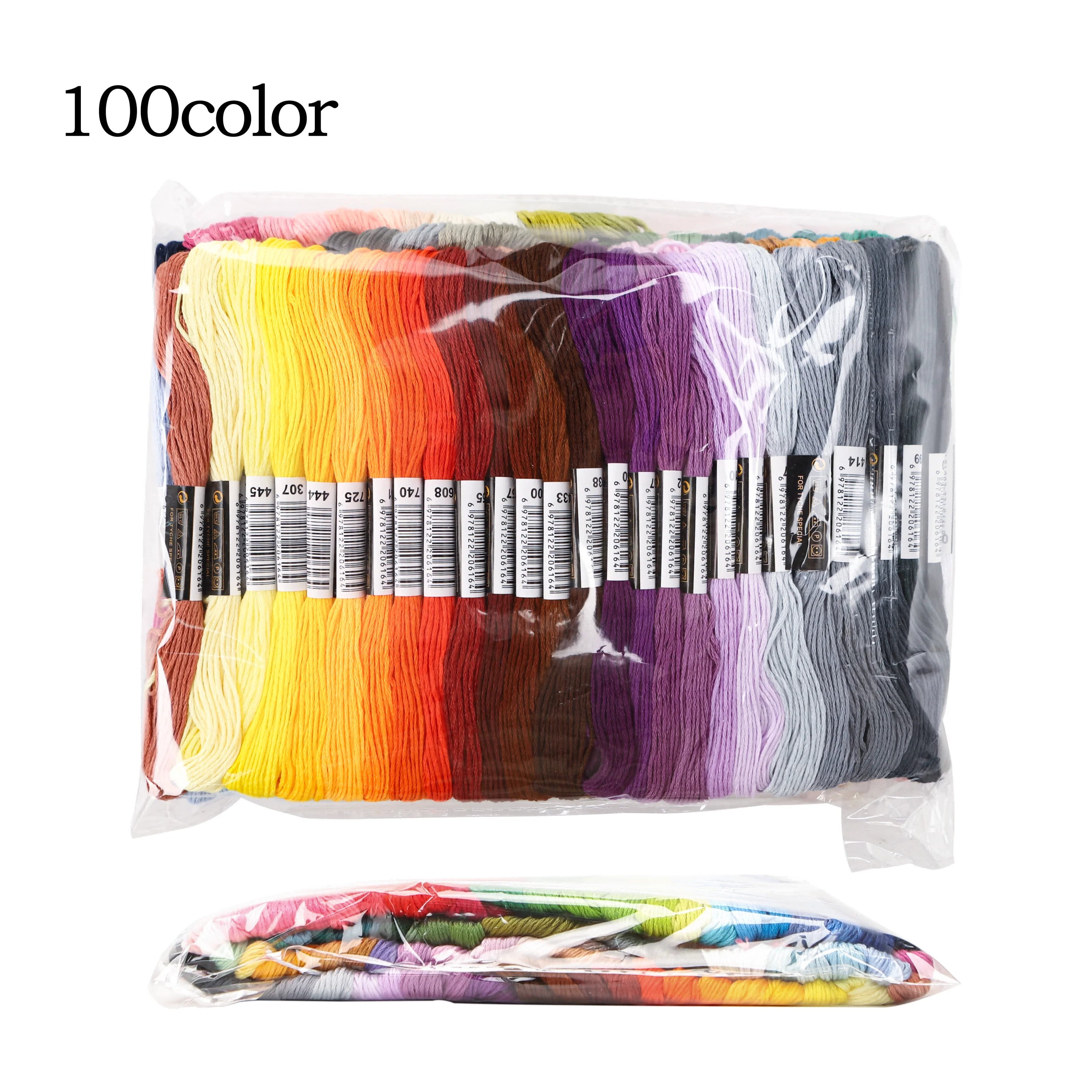 50/100/150/200/447 Pieces Cross Stitch Embroidery Floss Home Sewing Craft Thread 8 Meters Per Skein not repeat DMC Colors Oasis Select 100 Colors No Repeat