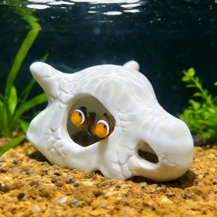 Fish Tank Anime Style Skull Decoration Ocean Display Submerged Decoration Fish Shrimp Shelter Aquarium Safe Home Decorations Oasis Select