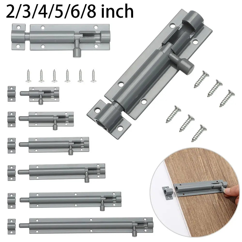 2-8" Window Catch Lock Door Lock Buckle Heavy Duty Large Garden Gate Shed Sliding Door Tower Bolt Latch Catch Home Hardware Oasis Select
