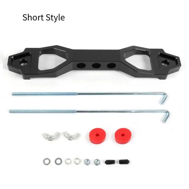 140mm/190mm Billet Aluminum Car Battery Tie Down Mount Bracket Brace Battery Fasten Bracket Holder 14cm 19cm Oasis Select BK2