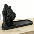 Mountain Monk Stick Incense Holder 3D Printed Incense Burner Tray Cliff Monk Figurines Censer for Tea Room Meditation Yoga Decor Oasis Select Buddhist monk 1
