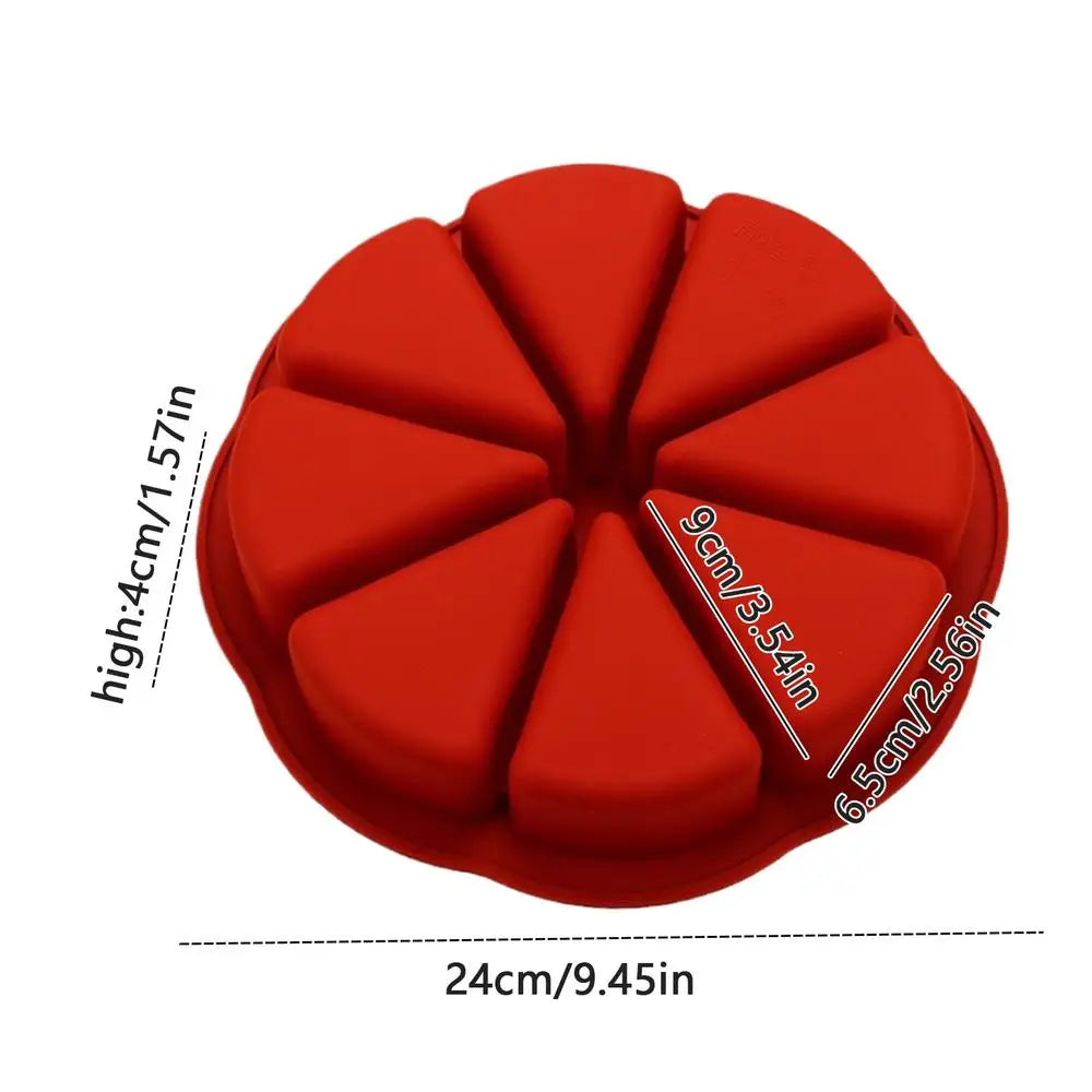 Silicone Cake Mold Pastry Muffin Pizza Baking Tray Mini Fancy Brownie Cake Pan Silicone Mould DIY Baking Molds Tools Oasis Select Red