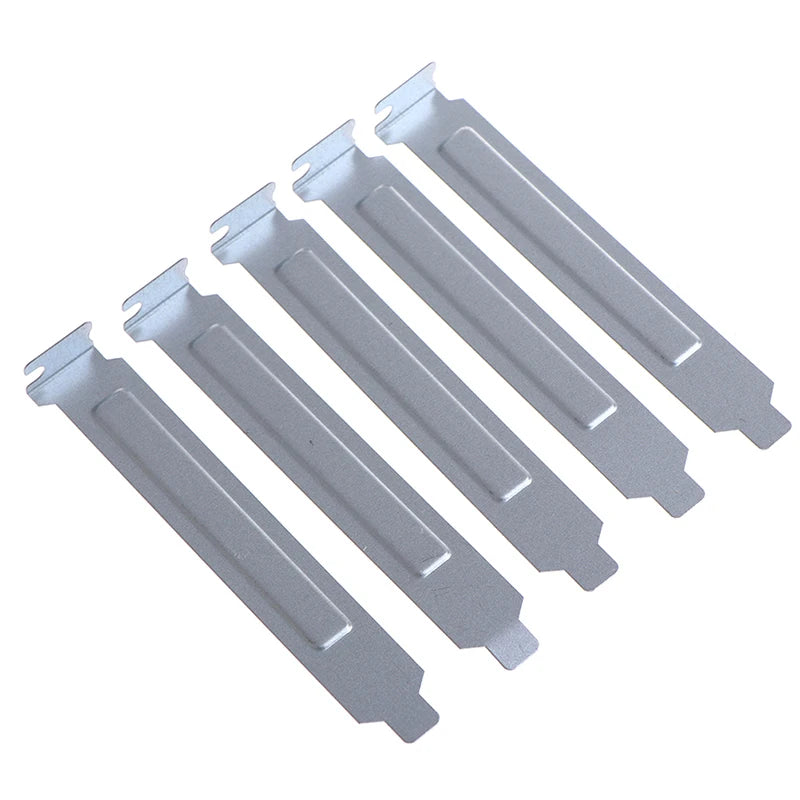 5pcs 12cm Silver PCI Slot Cover PC Computer Case Dust Filter Blanking Plate Oasis Select