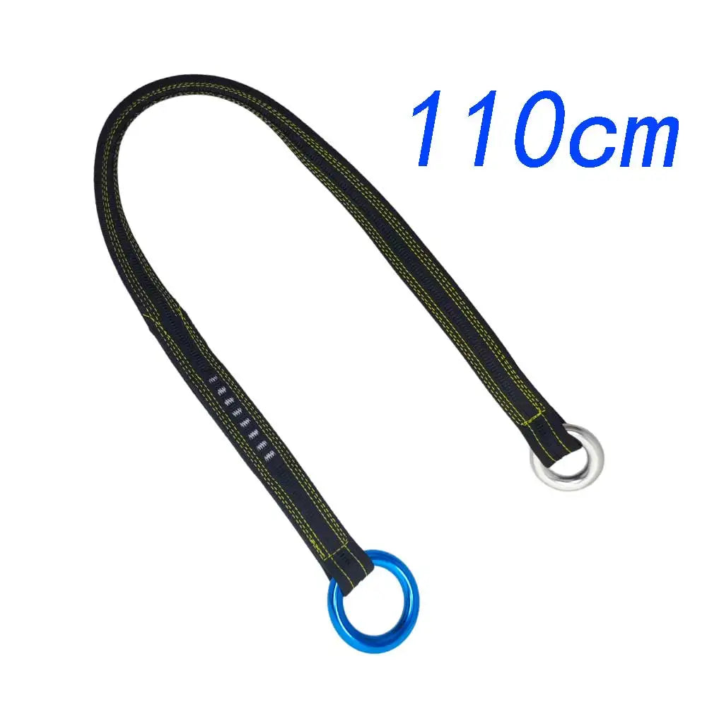 22KN Tree Work Arborist Climbing Rope Friction Saver Loop Belt Sling Wide Flat Nylon Tree Slings Oasis Select 110cm
