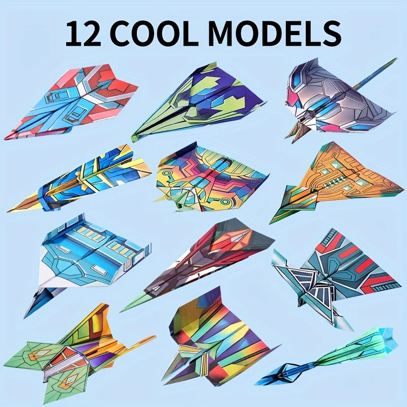 Interactive Paper Airplane Book: Easy Folding Flight Guide, Suitable for Young People and Beginners, with Colored Practice Pages Oasis Select
