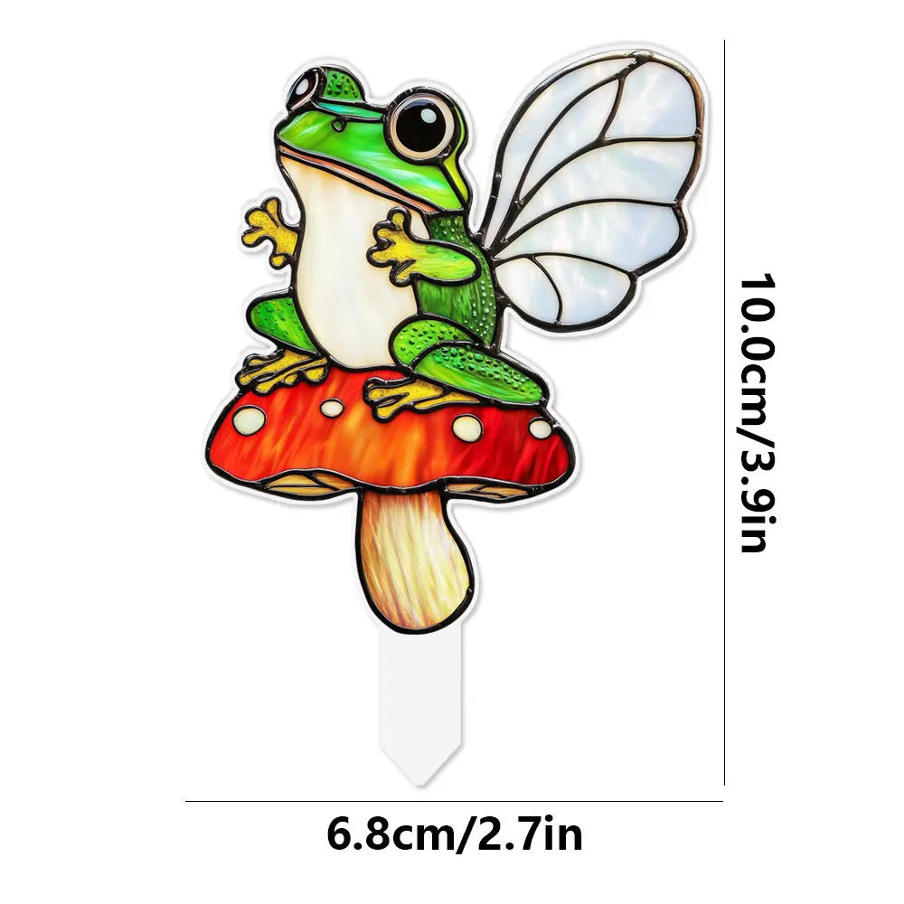Suncatcher Stained Agave Simulation Plant Sun Catcher Home Handmade Crafts for Garden Yard Outdoor Indoor Table Desk Decorations Oasis Select TYU643
