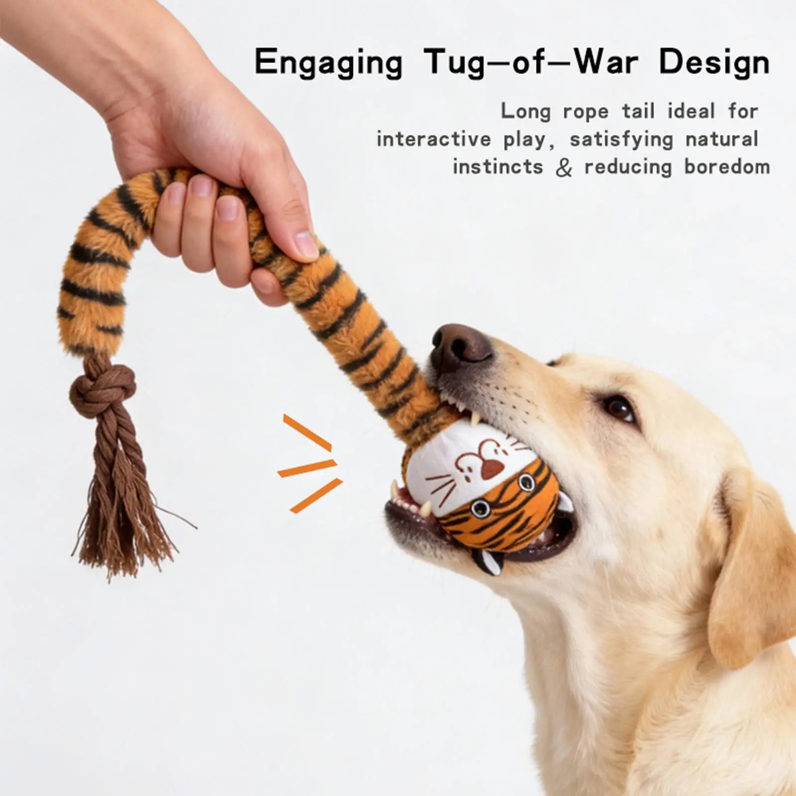 Interactive pet tug-of-war teeth cleaning and teeth-cleaning dog toys Plush Teething Animal Pet Supplies Stuffed Squeaky Toys Oasis Select