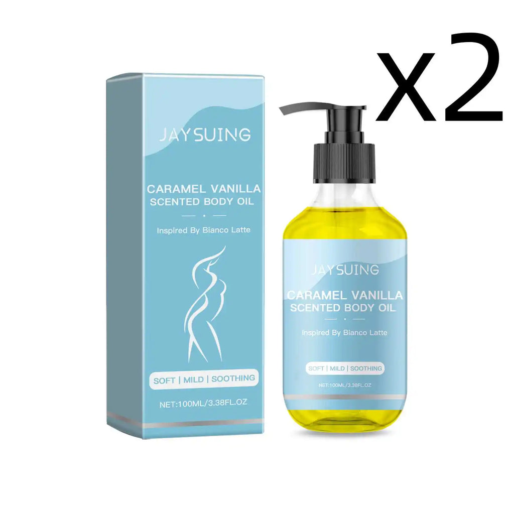 Caramel Vanilla Body Care Oil Moisturizes Repair Skin Barrier Increase Skin Elasticity Remove Chicken Skin Fragrance Body Oil Oasis Select 2x100ml