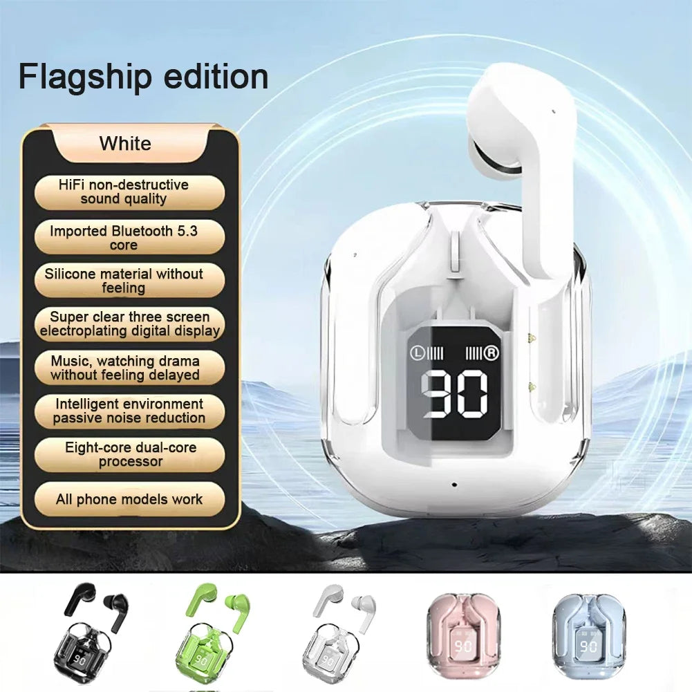 Fanmuran TWS Bluetooth 5.3 Earbuds ANC | Digital Display Case