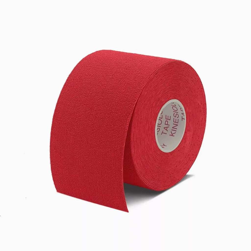 1pcs Sports Waterproof Kinesiology Tape Athletic Bandage Muscle Recovery Protector Strapping Pain Relief Tennis Gym Elastic Wrap Oasis Select Red 10CM