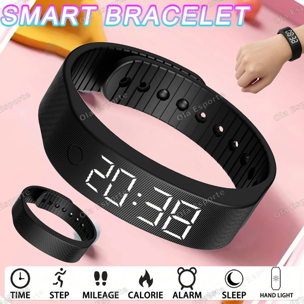 Ola Esporte LED Smart Band – Pedometer, Sleep Tracker & Alarm
