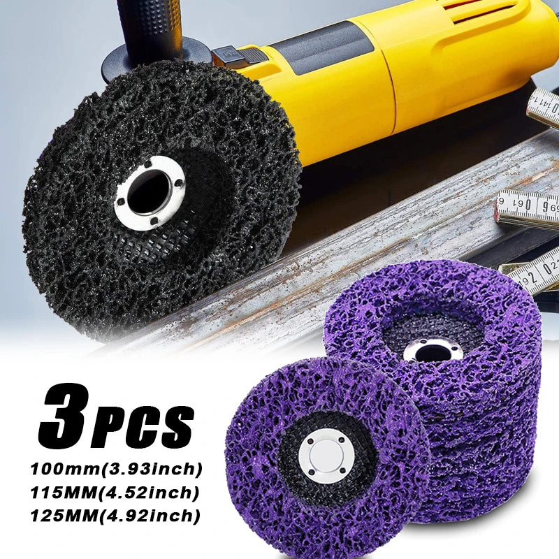 3pcs Diamond Grinding Wheel Flip Disc Grinding Tools Rust Removal Polishing Wheel Angle Grinder Accessories 100/115/125mm Oasis Select