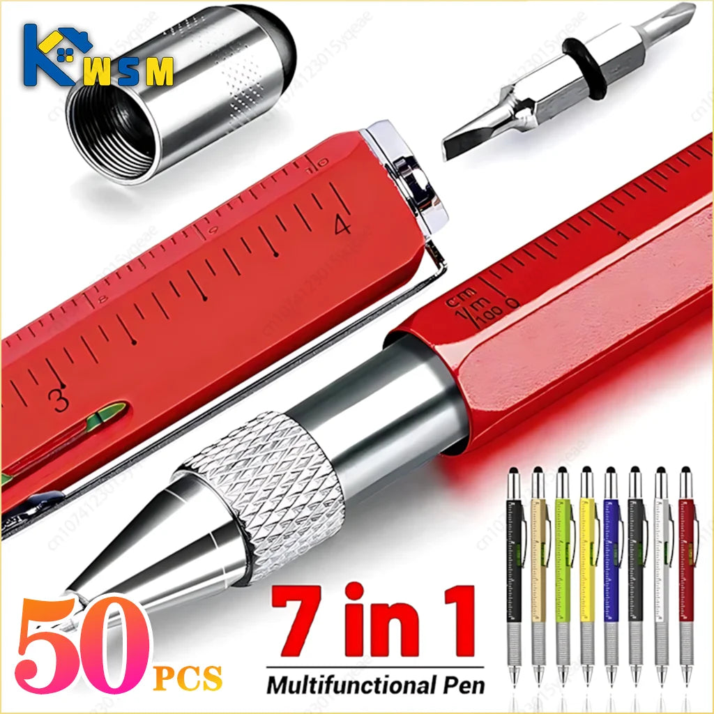 7-in-1 Stylus Pen | Screwdriver, Ruler, Level & Ballpoint