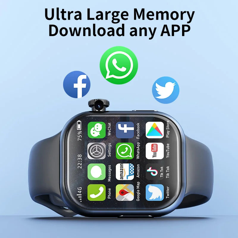 VP19 S10 Smartwatch Men Women Smart Watches With 2.29inch Amoled Screen Rotating Camera GPS WIFI 4G/5G SIM Card Slot Compass NFC Oasis Select