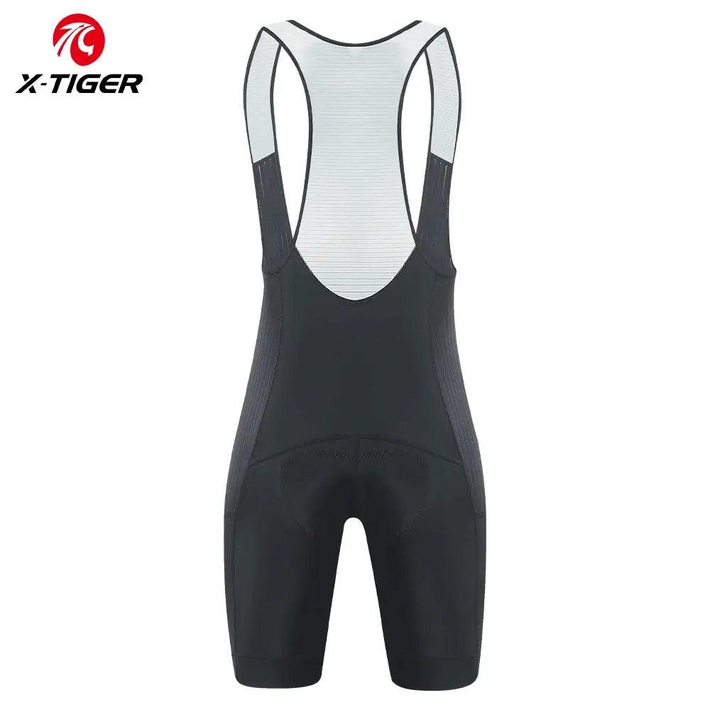 X-TIGER Men's Cycling Bib Shorts with Pockets Professional Cycling Mountain Road Cycling Tights for Long Distance Cycling Oasis Select