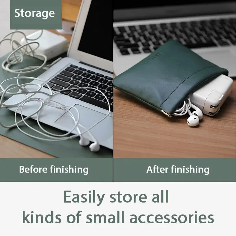 PU Leather Waterproof Storage Bag | Cosmetic & Jewelry Organizer Cosmetic Storage Bag Oasis Select