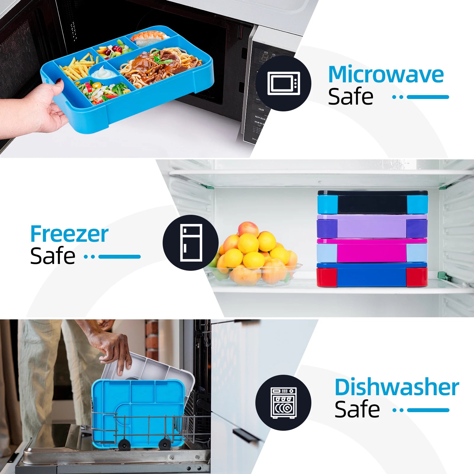 Kids Leakproof Divided Bento Lunch Box – Microwave Safe Kids Bento Lunch Box Oasis Select